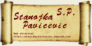 Stanojka Pavičević vizit kartica